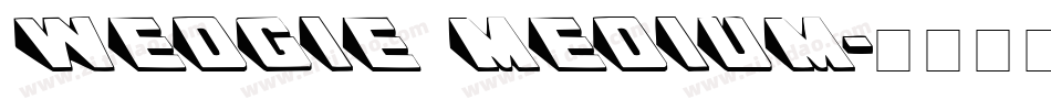 Wedgie Medium字体转换